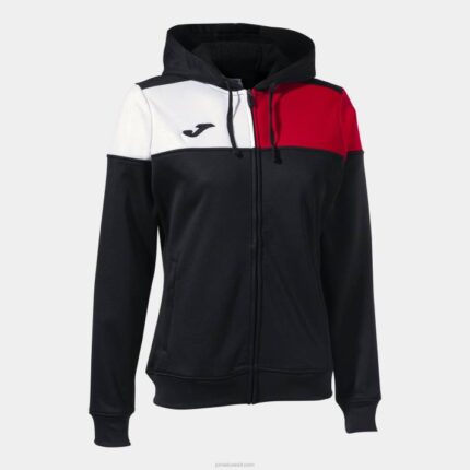 Joma 82P4R2413 أسود أحمر أبيض طاقم سترة مقنعين v نحيف