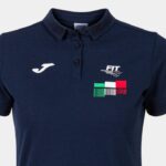 Joma 82P4R2432 الأزرق الداكن قميص بولو قصير الاكمام الاتحاد الايطالي للتنس نحيف - Image 3