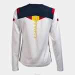 Joma 82P4R2435 أبيض قميص طويل الأكمام اللجنة الأولمبية الإسبانية نحيف - Image 4