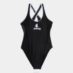 Joma 82P4R2448 أسود سمك القرش المايوه نحيف