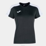 Joma 82P4R2456 أسود أبيض أكاديمية قميص بأكمام قصيرة iii نحيف