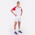 Joma 82P4R2461 أبيض أحمر قميص بأكمام قصيرة أكاديمية رابعا نحيف - Image 4