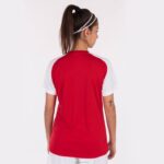 Joma 82P4R2465 احمر ابيض قميص بأكمام قصيرة أكاديمية رابعا نحيف - Image 3