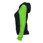 Joma 82P4R2467 أسود أخضر نيون أكاديمية جاكيت مقنع رابعًا نحيف - Image 3