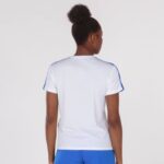 Joma 82P4R2486 أبيض أزرق ملكي أكاديمية قميص بأكمام قصيرة iii نحيف - Image 2