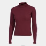 Joma 82P4R2505 بورجوندي قميص بأكمام طويلة دافني نحيف
