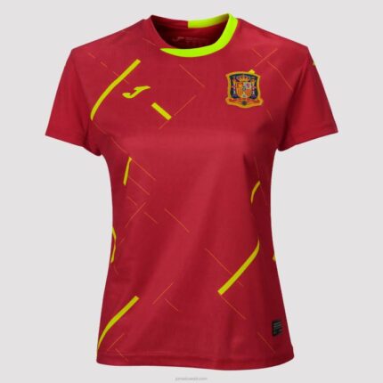 Joma 82P4R2513 أحمر قميص قصير الأكمام 1st اختيار موحدة الإسبانية كرة الصالات نحيف