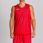 Joma 82P4R2521 احمر ابيض بلا أكمام تي شيرت آرو - Image 2