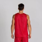 Joma 82P4R2521 احمر ابيض بلا أكمام تي شيرت آرو - Image 4