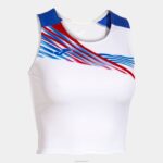 Joma 82P4R2559 أبيض أزرق ملكي النخبة في أعلى الخزان x نحيف