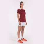 Joma 82P4R2575 بورجوندي أبيض بطولة قميص قصير الأكمام سادسا نحيف - Image 4