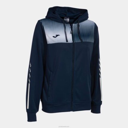 Joma 82P4R2578 الأزرق الداكن الأبيض سترة مقنعين صديقة للبيئة سوبرنوفا نحيف