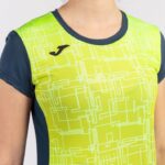 Joma 82P4R2581 الأزرق الداكن أصفر فلوري قميص قصير الأكمام النخبة الثامن نحيف - Image 5