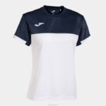 Joma 82P4R2587 أبيض كحلي قميص قصير الأكمام مونتريال نحيف