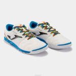 Joma 82P4R2588 ابيض ازرق حذاء كرة الصالات كانشا ​​22 داخلي - Image 2