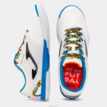Joma 82P4R2588 ابيض ازرق حذاء كرة الصالات كانشا ​​22 داخلي - Image 4