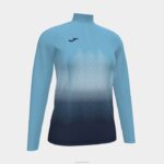 Joma 82P4R2608 الفلورسنت الفيروز الأزرق الداكن قميص من النوع الثقيل النخبة السابع نحيف