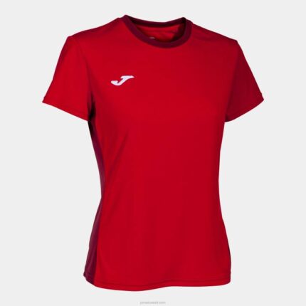 Joma 82P4R2624 أحمر قميص قصير الأكمام الفائز الثاني نحيف
