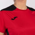 Joma 82P4R2626 أحمر أسود بطولة قميص قصير الأكمام سادسا نحيف - Image 5