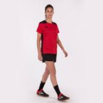 Joma 82P4R2626 أحمر أسود بطولة قميص قصير الأكمام سادسا نحيف - Image 6