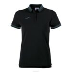 Joma 82P4R2628 أسود قميص بولو قصير الأكمام Bali II نحيف