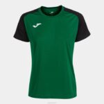 Joma 82P4R2652 أخضر أسود قميص بأكمام قصيرة أكاديمية رابعا نحيف
