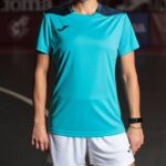 Joma 82P4R2659 الفلورسنت الفيروز الأزرق الداكن بطولة قميص قصير الأكمام سادسا نحيف - Image 2