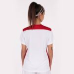 Joma 82P4R2660 أبيض أحمر بطولة قميص قصير الأكمام سادسا نحيف - Image 3