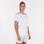 Joma 82P4R2661 ابيض رمادي بطولة قميص قصير الأكمام سادسا نحيف - Image 2