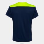 Joma 82P4R2662 الأزرق الداكن أصفر فلوري بطولة قميص قصير الأكمام سادسا نحيف - Image 2