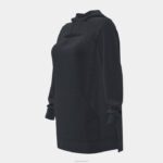 Joma 82P4R2663 أسود التنفس سترة مقنعين نحيف - Image 4