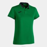 Joma 82P4R2667 أخضر أسود بطولة قميص بولو قصير الاكمام vi نحيف