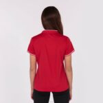 Joma 82P4R2669 احمر ابيض بطولة قميص بولو قصير الاكمام vi نحيف - Image 3