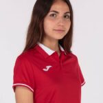 Joma 82P4R2669 احمر ابيض بطولة قميص بولو قصير الاكمام vi نحيف - Image 4