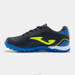 Joma 82P4R2699 الأزرق الداكن والأصفر حذاء كرة الصالات توليدو جونيور 23 للناشئين داخل المباني - Image 2