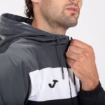 Joma 82P4R271 أسود رمادي غامق طاقم سترة المطر رابعا رجال - Image 5