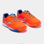 Joma 82P4R2729 البرتقالي الأزرق الملكي حذاء كرة الصالات توليدو جونيور 23 للناشئين داخل المباني - Image 2