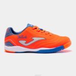 Joma 82P4R2729 البرتقالي الأزرق الملكي حذاء كرة الصالات توليدو جونيور 23 للناشئين داخل المباني