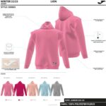 Joma 82P4R2761 ضارب الى الحمرة سترة فتاة الأسد مقنعين - Image 3
