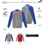 Joma 82P4R2764 مزيج أحمر رمادي قميص من النوع الثقيل صبي الأسد - Image 5