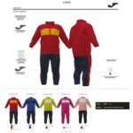 Joma 82P4R2771 أحمر أزرق كحلي بدلة رياضية صغار شريط - Image 7