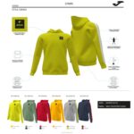 Joma 82P4R2802 البرتقالي سترة صغار مقنعين - Image 5
