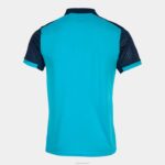 Joma 82P4R2831 الفلورسنت الفيروز الأزرق الداكن قميص بولو قصير الاكمام مونتريال رجال - Image 2