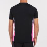 Joma 82P4R2835 أسود أبيض وردي فلوري قميص قصير الأكمام النخبة السابع رجال - Image 3