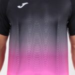 Joma 82P4R2835 أسود أبيض وردي فلوري قميص قصير الأكمام النخبة السابع رجال - Image 6