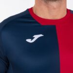 Joma 82P4R2846 الأزرق الداكن الأحمر قميص مدينة كم قصير رجال - Image 3