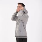 Joma 82P4R2852 مزيج الرمادي سترة مقنعين في الحرم الجامعي ثالثا رجال - Image 11
