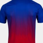 Joma 82P4R2857 أحمر أزرق ملكي قميص بأكمام قصيرة النمر الرابع رجال - Image 3