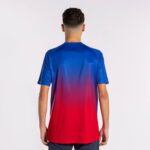 Joma 82P4R2857 أحمر أزرق ملكي قميص بأكمام قصيرة النمر الرابع رجال - Image 4