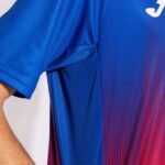 Joma 82P4R2857 أحمر أزرق ملكي قميص بأكمام قصيرة النمر الرابع رجال - Image 6